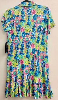 Ibkul - Women's Lilli Print Godet Golf Dress