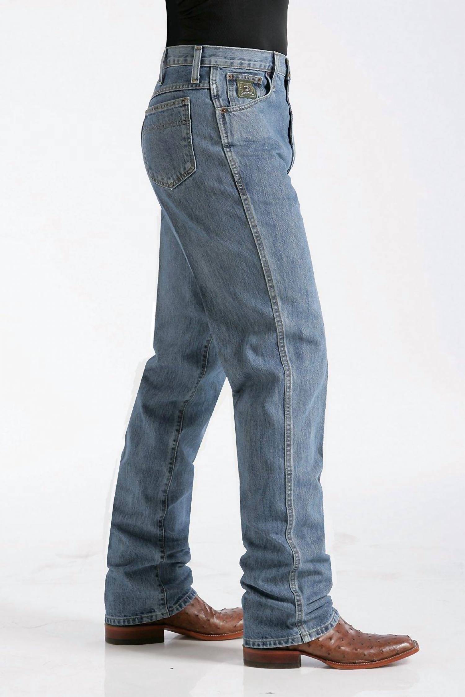 CINCH Men's Original Relaxed Fit Jeans in light indigo - men's jeans - alternate view