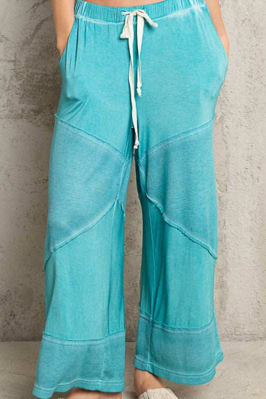 Pol - Patchwork Wide Leg Pant