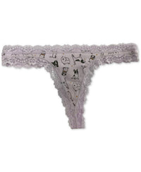 Jenni By Jennifer Moore - Women's Lace Trim Thong Swim Bottom