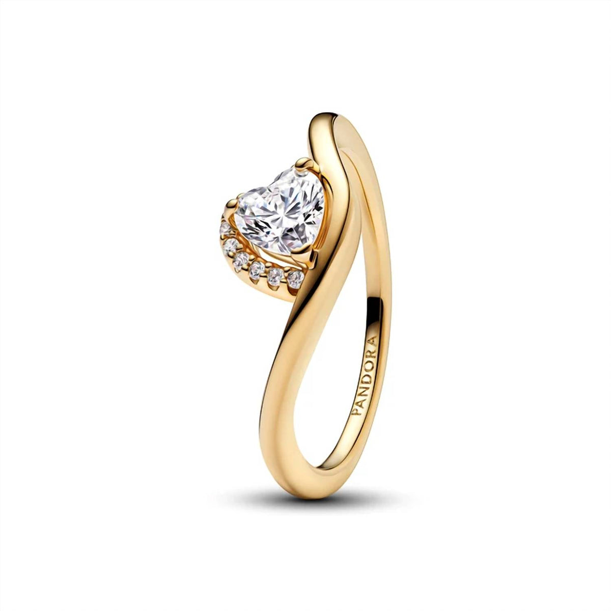 Pandora - Women's Wavy Heart Ring
