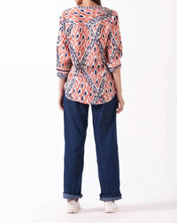 Ash & Eden - Nehara Stand Collar Top