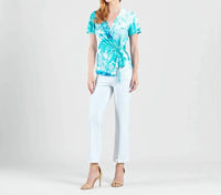 Clara Sunwoo - Faux Wrap Side Tie Top