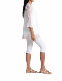 Sympli - Mesh Keyhole Tunic