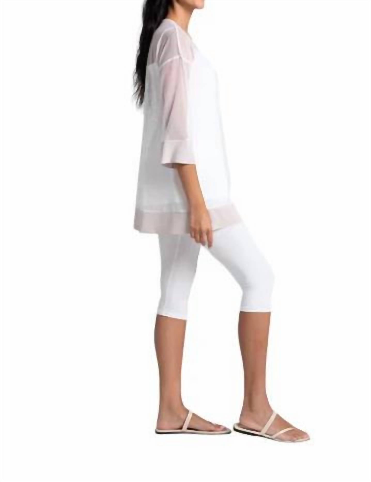 Sympli - Mesh Keyhole Tunic