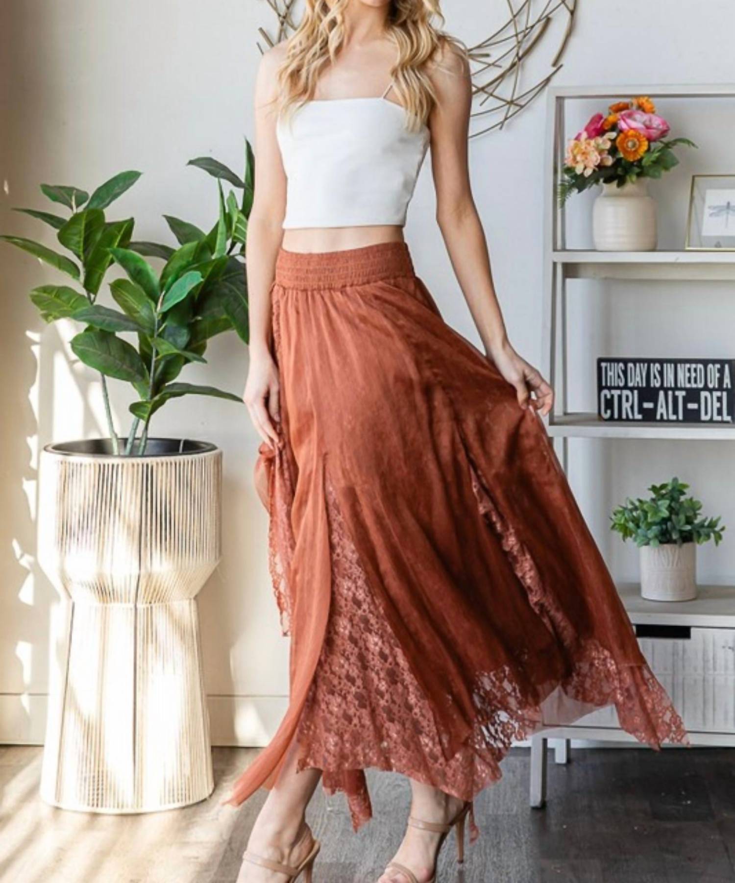 Oli & Hali - Chiffon Silk Skirt