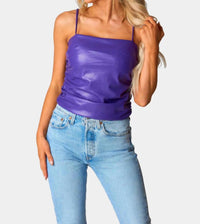 Buddylove - Jolee Vegan Leather Tank Top