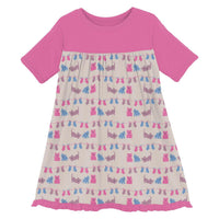 Kickee - Girls' Short Sleeve Swing Dress