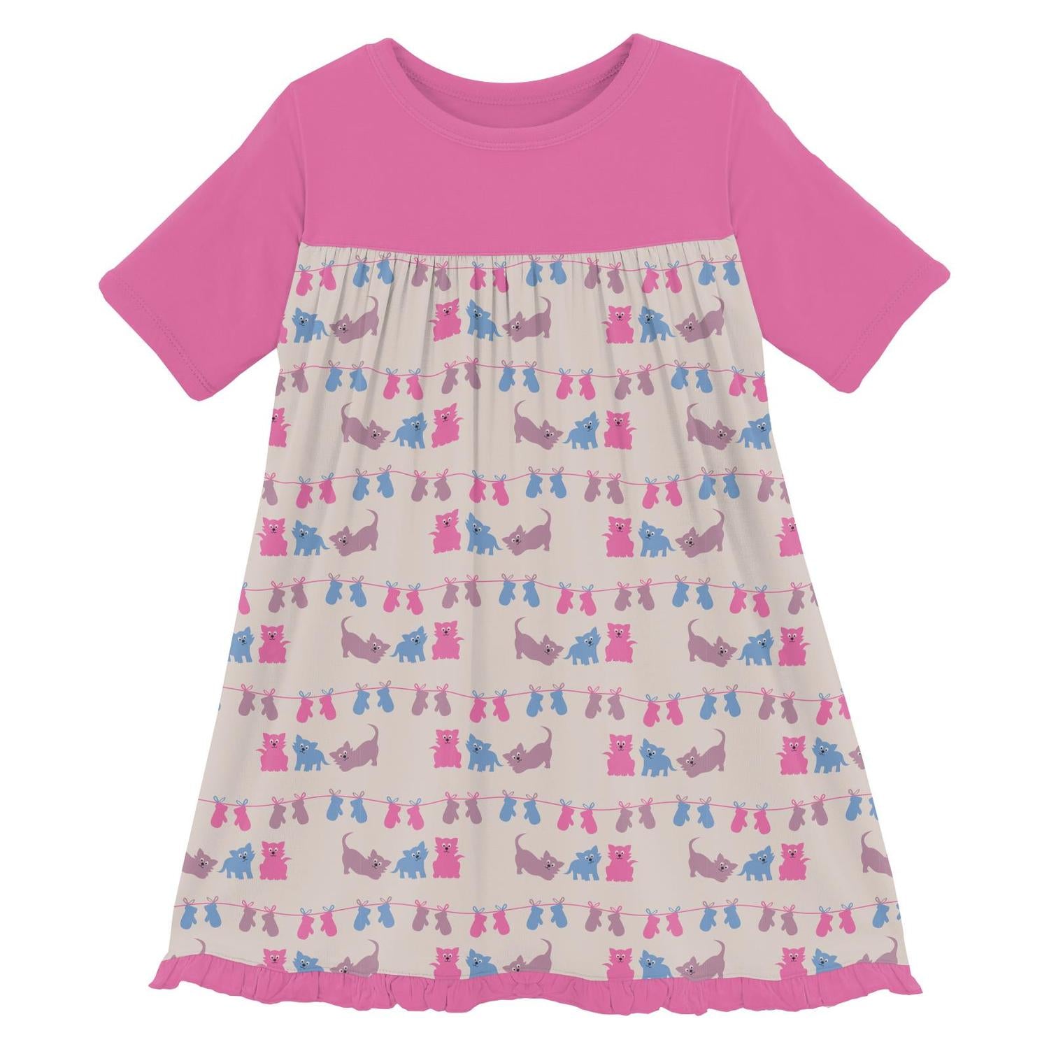 Kickee - Girls' Short Sleeve Swing Dress