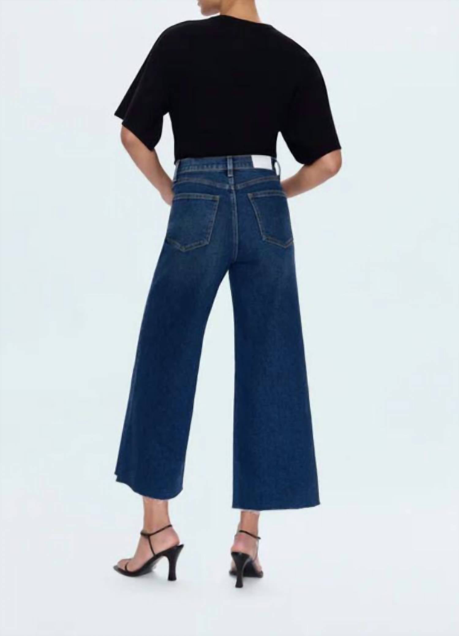 Pistola - Lana Crop High Rise Ultra Wide Leg Jeans