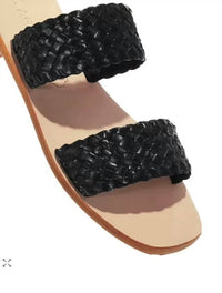 St. Agni Women's Piers Woven Slide Sandal in black - women's sandal - alternate view