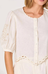 Astr - Joellyn Button Front Top