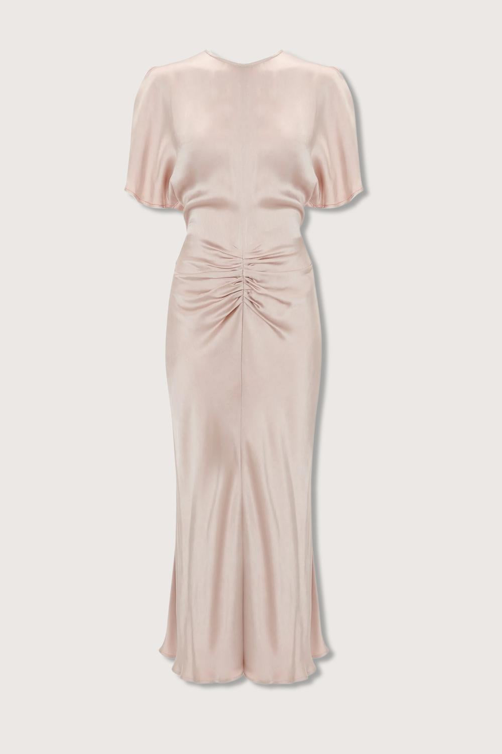 Victoria Beckham - Gathered Waist Midi Dress