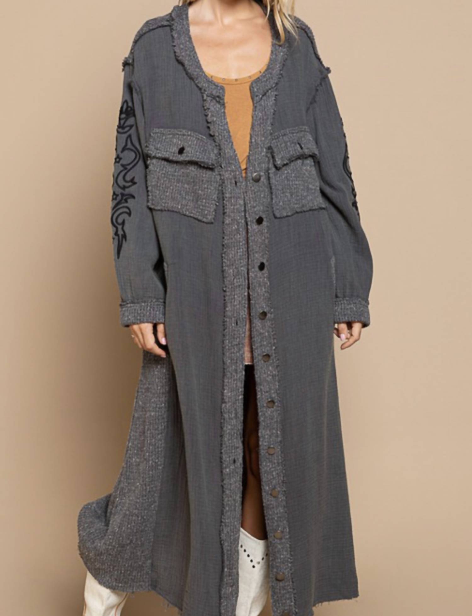Pol - Betsy Button-Up Duster