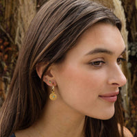 Amano Studio Women's Estrella Hoops Earrings in turquoise - women's jewelry - detail view