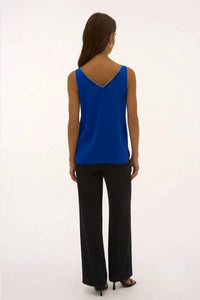 Joseph Ribkoff - Satin Sleeveless Top With Rhinestone