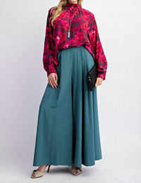 Easel - Floral Print Mirabelle Blouse