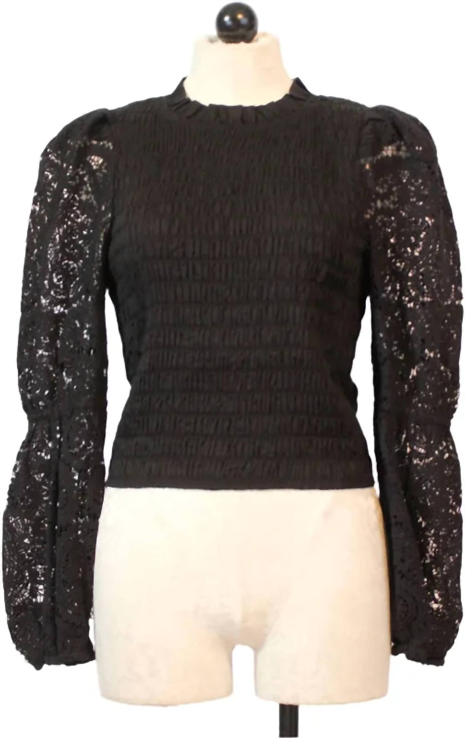 CABALLERO Women's Arabella Top in black - women's long sleeve top - view 6