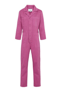 PISTOLA Tanner Long Sleeve Field Worker Jumpsuit in fuschia - women's pants - view 4