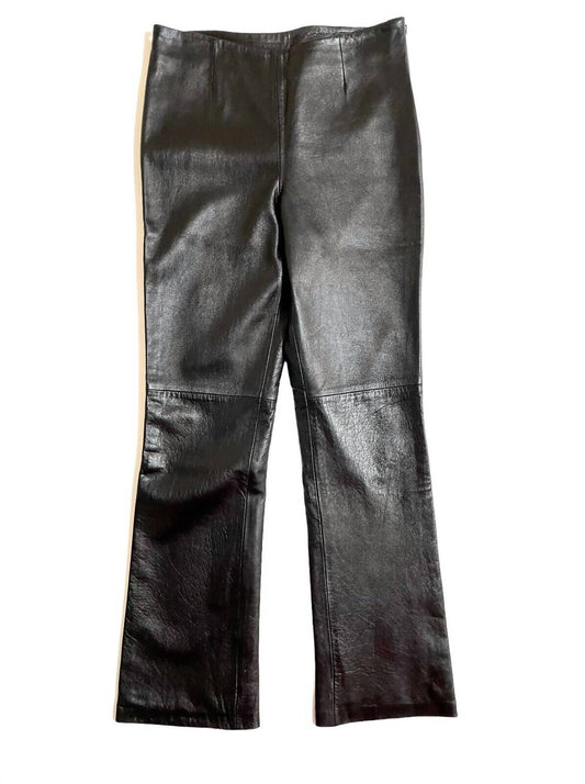 Anonymous John Carlisle - Women's Leather Leg Lined Bootcut Pants