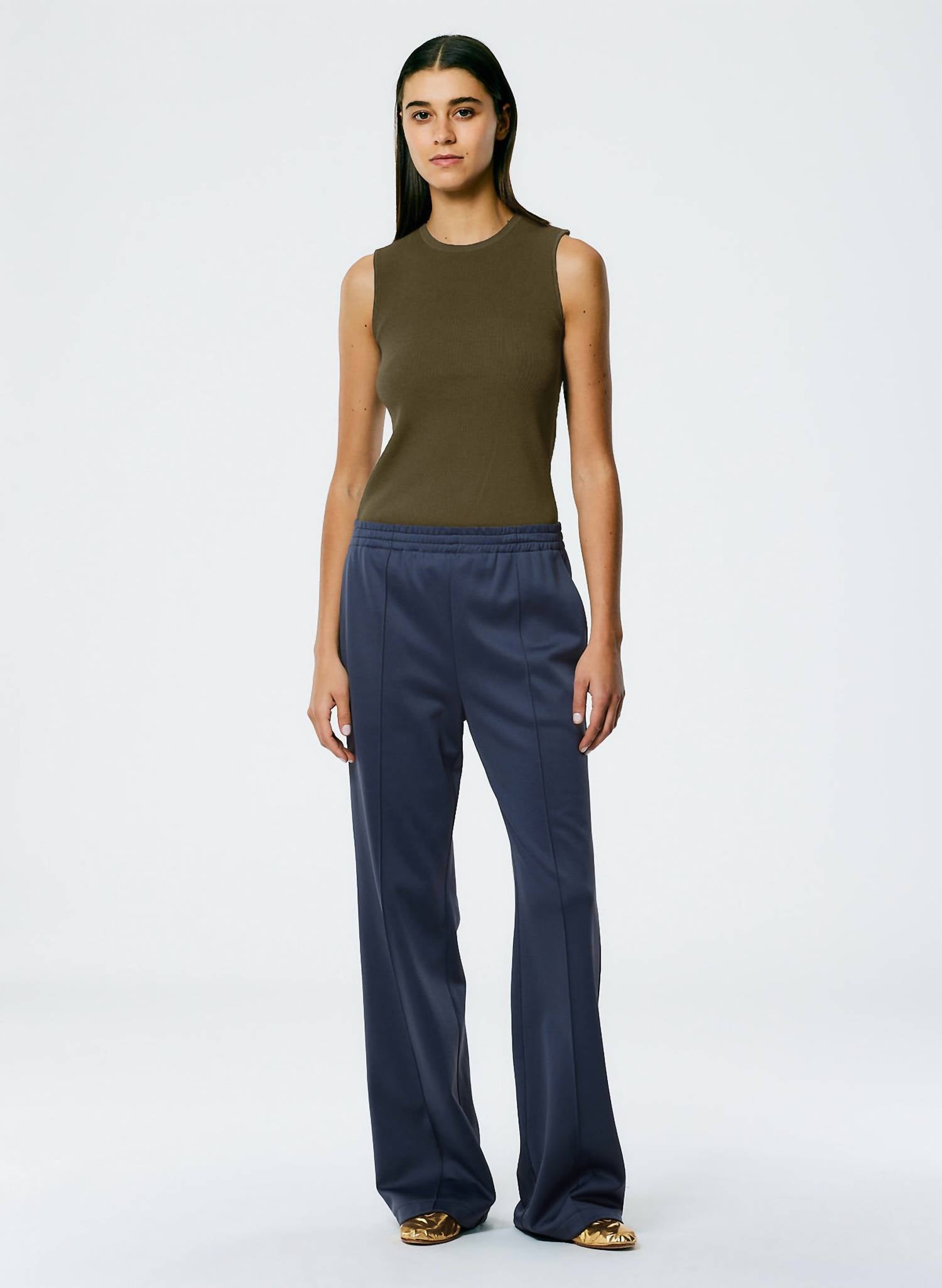 Tibi - Giselle Stretch Sweater Openback Tank