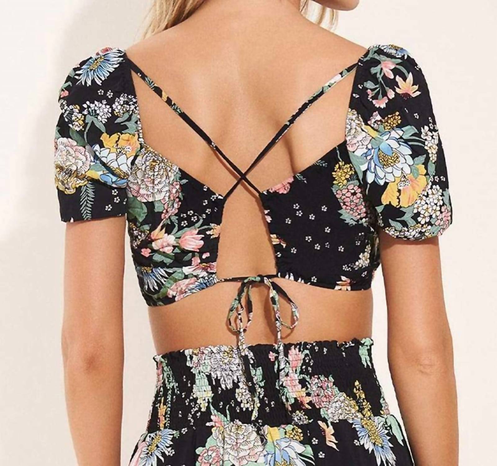 Maaji - Floral Bouquet Riley Crop Top
