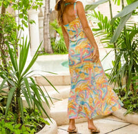 Kenny Flowers - Long Tropical Print Dress