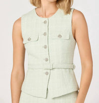 Astr - Kelson Belted Tweed Vest