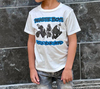 ROWDY SPROUT Kid's Beastie Boys Check Your Head Short Sleeve Tee in blue - kids' t-shirt