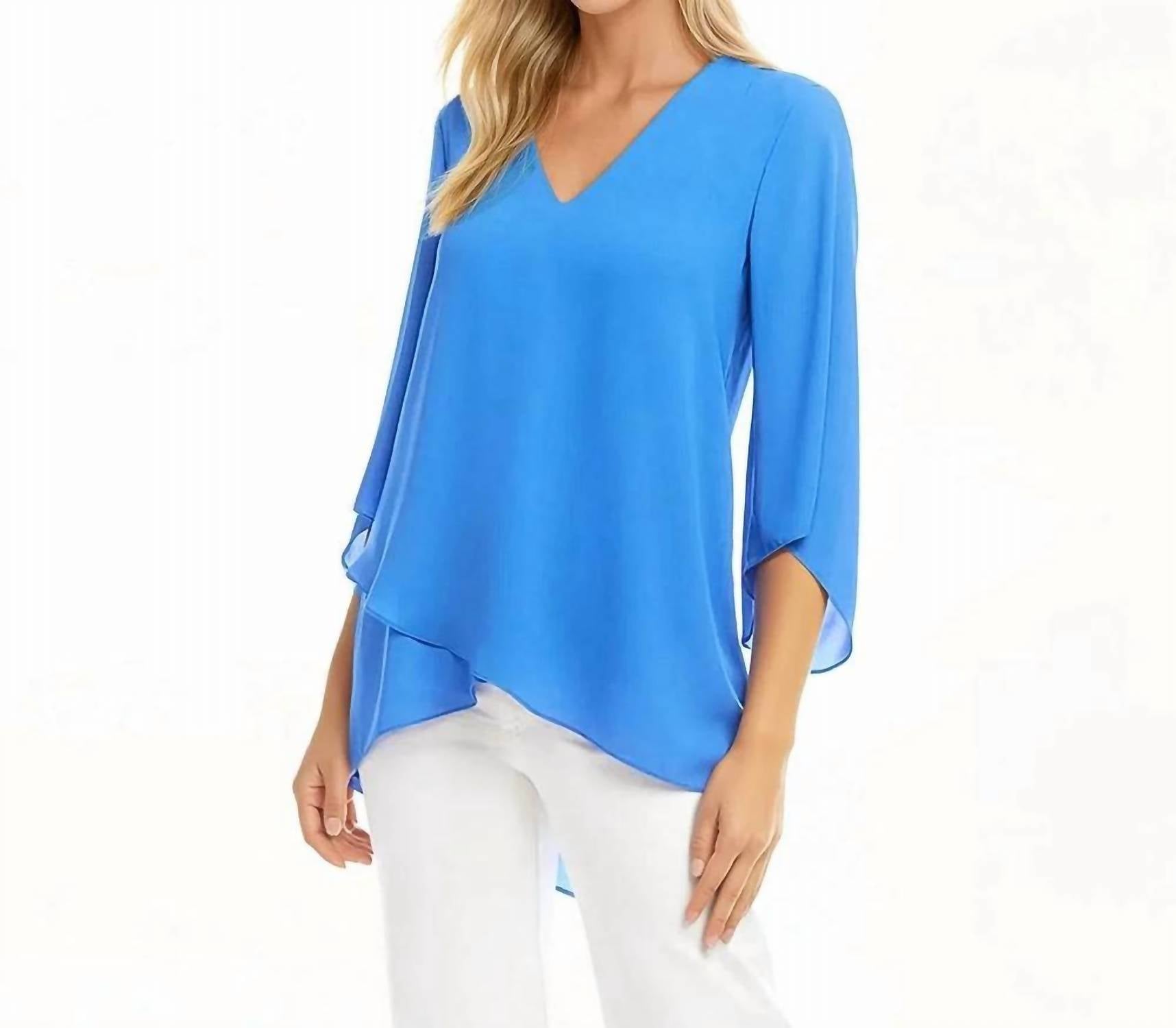 Karen Kane - Bracelet Sleeve Asymmetric Top