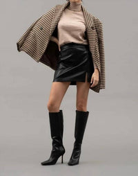 Blu Pepper - SOLID HIGH TURTLE NECK LONG SLEEVE KNIT TOP