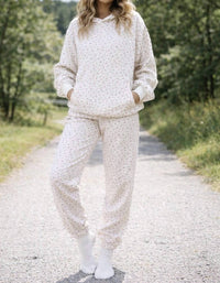 T & C  Apparel - Life is Sweet Floral Hooded Jogger Set