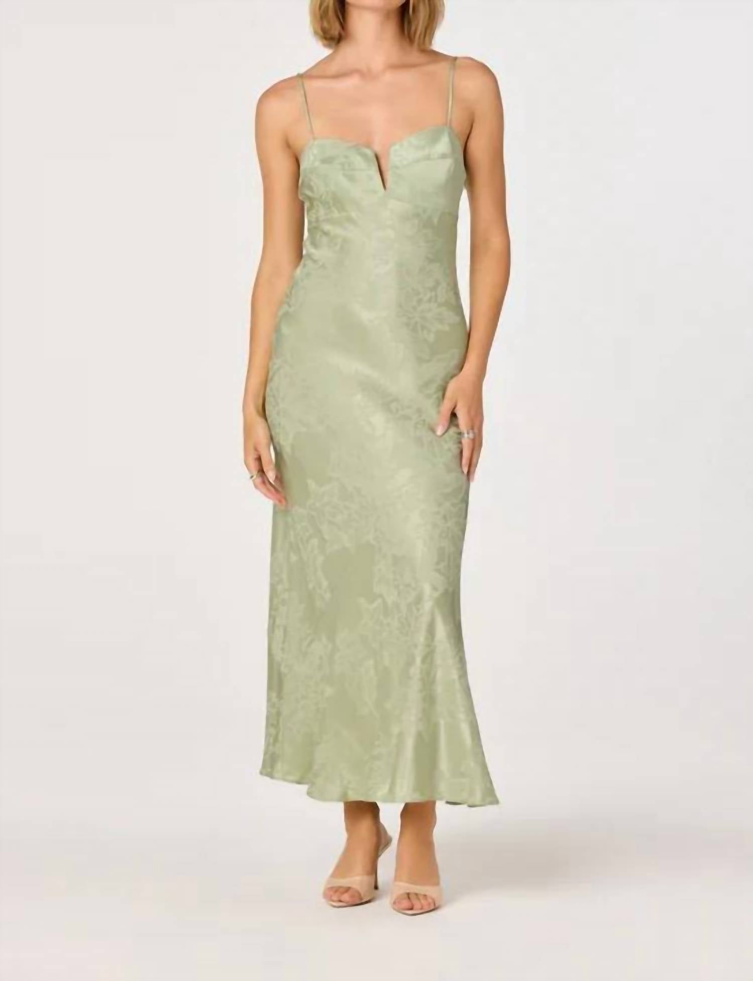 Astr - Tyla Satin Bias-Cut Maxi Dress