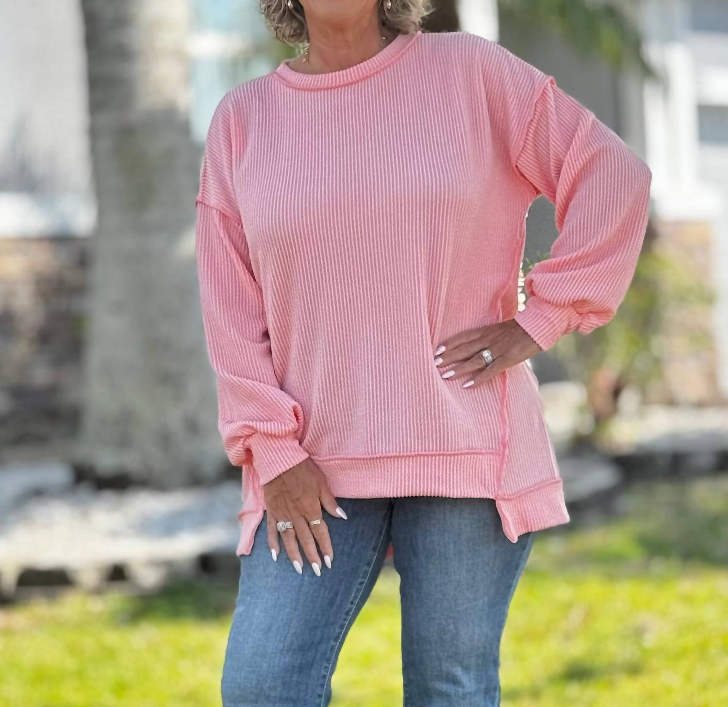 Simply Southern - Radiantly Ribbed Long Sleeve Top