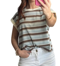 Blu Pepper - Stripe Sleeveless Knit Top