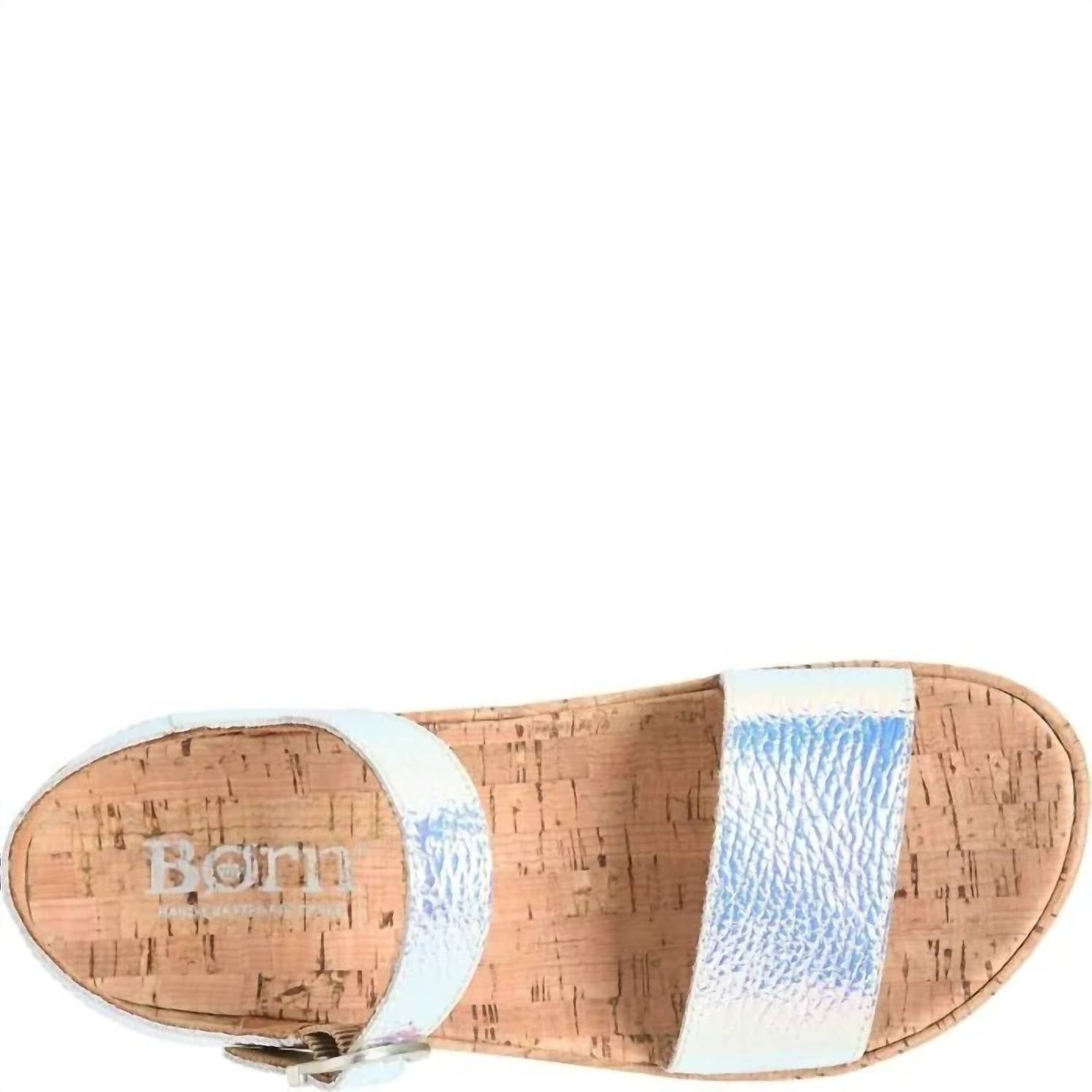 Born - Women's Sari Cork Platform Wedge Sandals