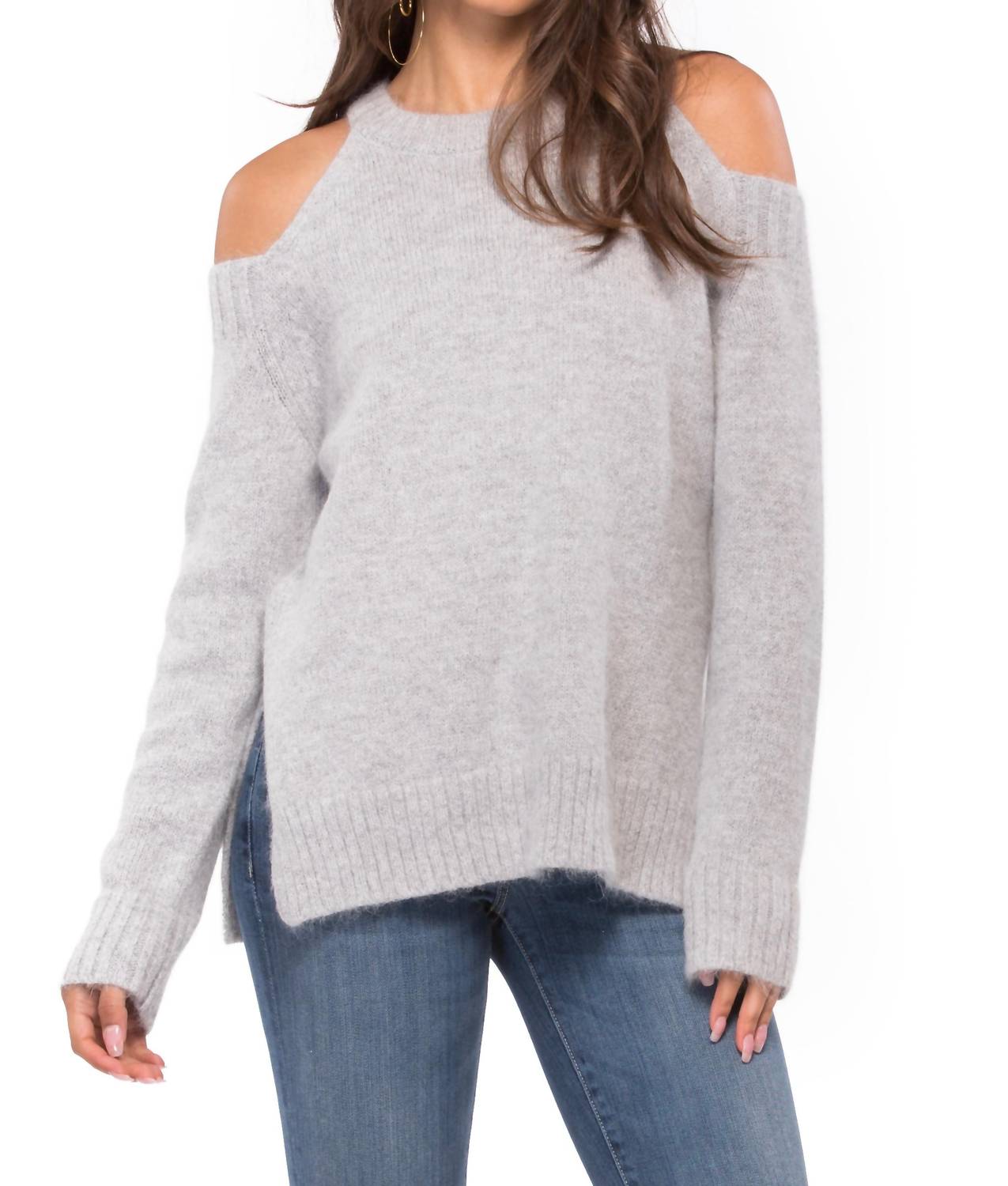 J.O.A. - Cold Shoulder Sweater