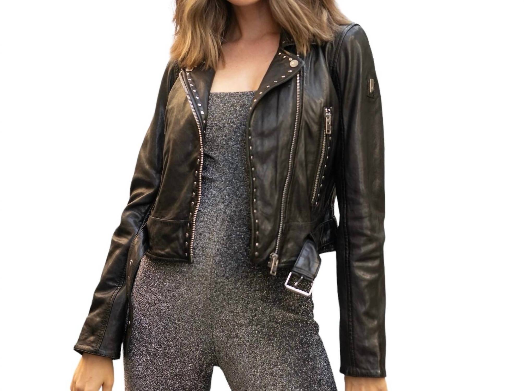 Mauritius - Marin Cropped Leather Jacket