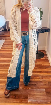 Blakeley - Crochet Knit Cardigan