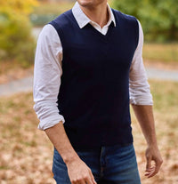 Raffi - Extrafine Merino V-neck Vest
