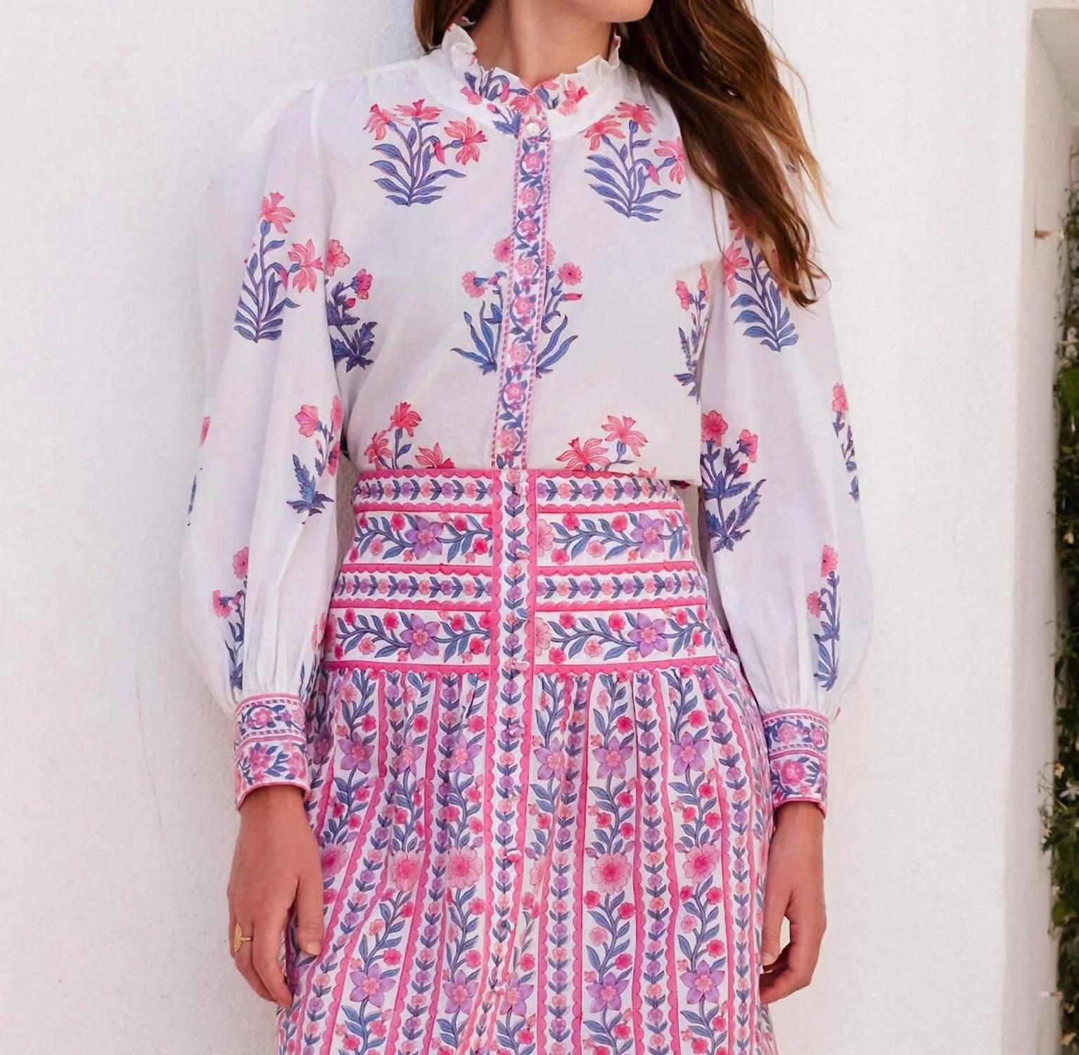 Pink City Prints - Primrose Blouse