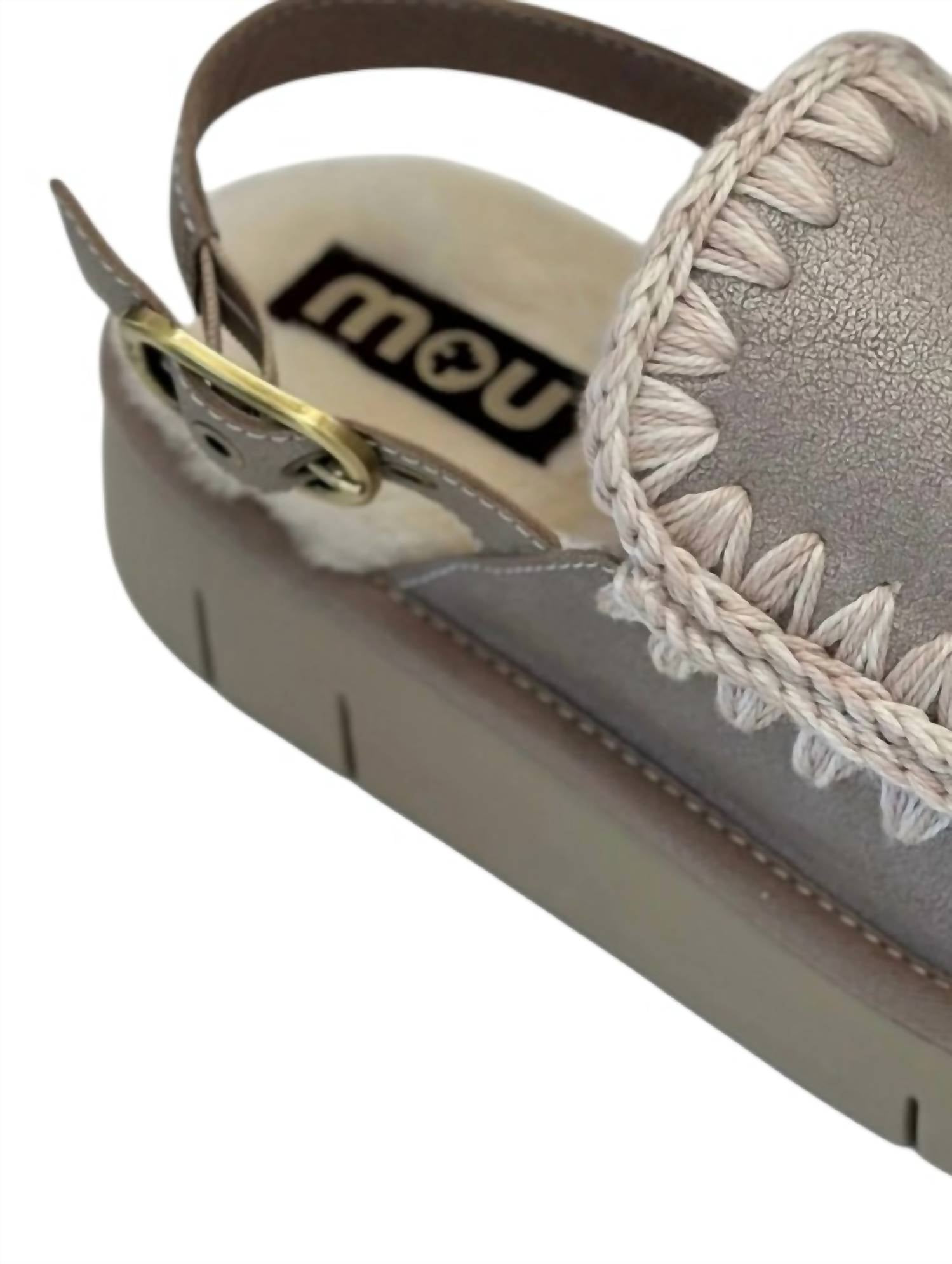 Mou - Women's Bounce Buckle Strap Clog