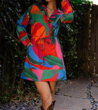 Alden Adair Logan Mini Dress in tropical jingle 1 - women's dress - view 6