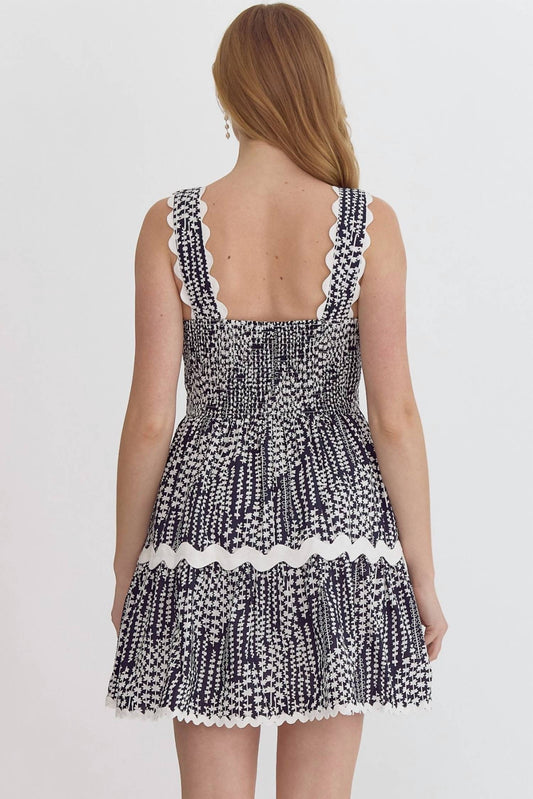 Entro - Ric Rac Mini Dress