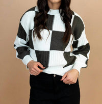 So Me - Aria Checked Sweater
