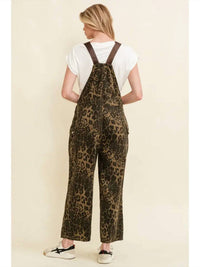 Cloud Ten - Leopard Print Jumpsuit Overalls
