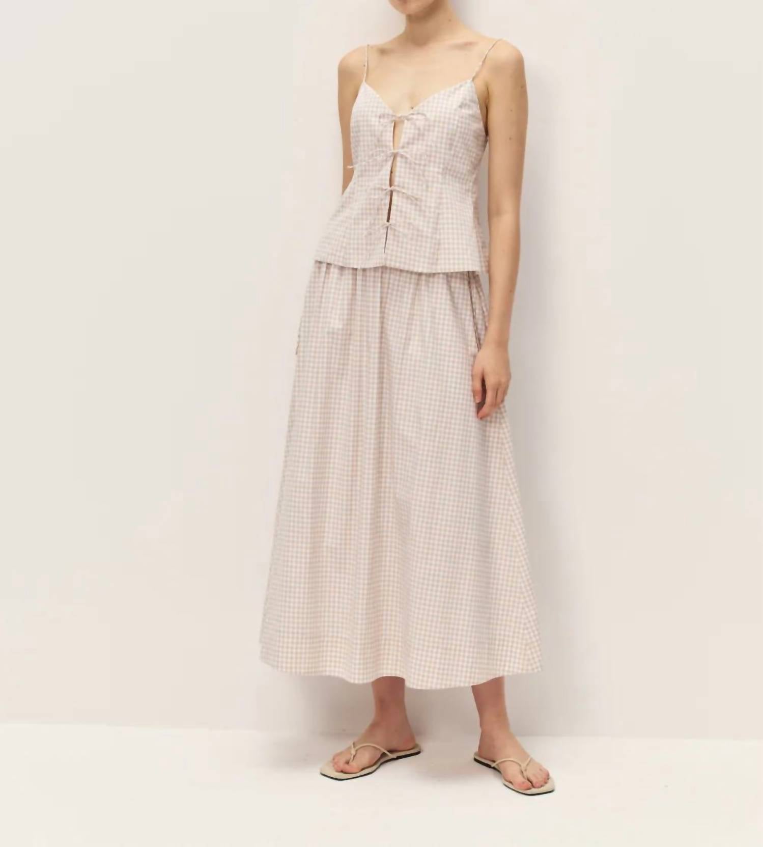 Elodie - Vionnet Gingham Top