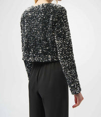 Joseph Ribkoff - Sequin Long Sleeve Crop Jacket