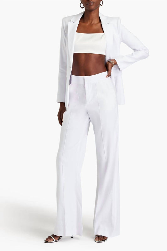 Alice + Olivia - Dylan Linen High Waist Wide Leg Pants