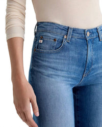 Ag Jeans - Saige Mid Rise Wide Leg Crop Jeans
